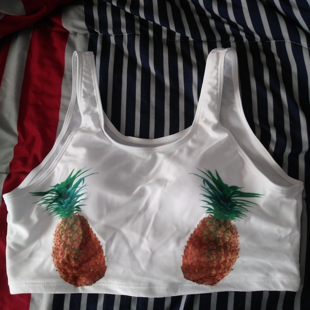 Pineapple Baithing Suit Top